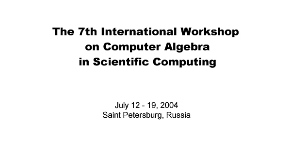 CASC 2004, July 12 - 19, 2004